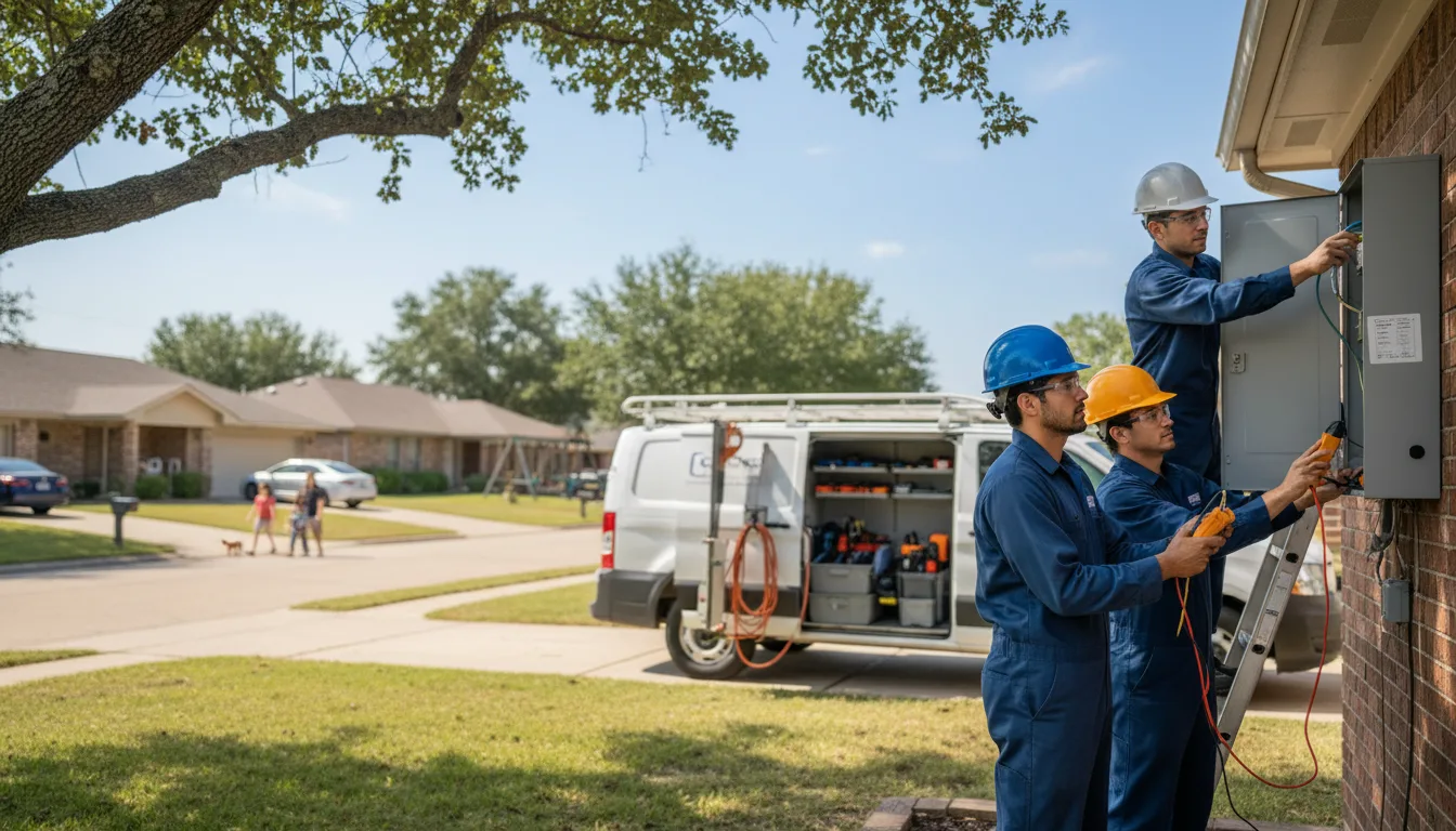 Certified electrician providing emergency electrical services in Sterling City, TX